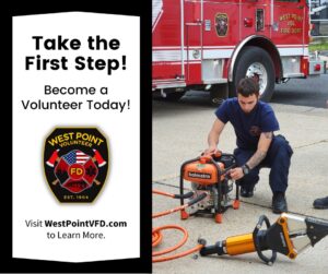 Firefighter starting generator to operate training device
