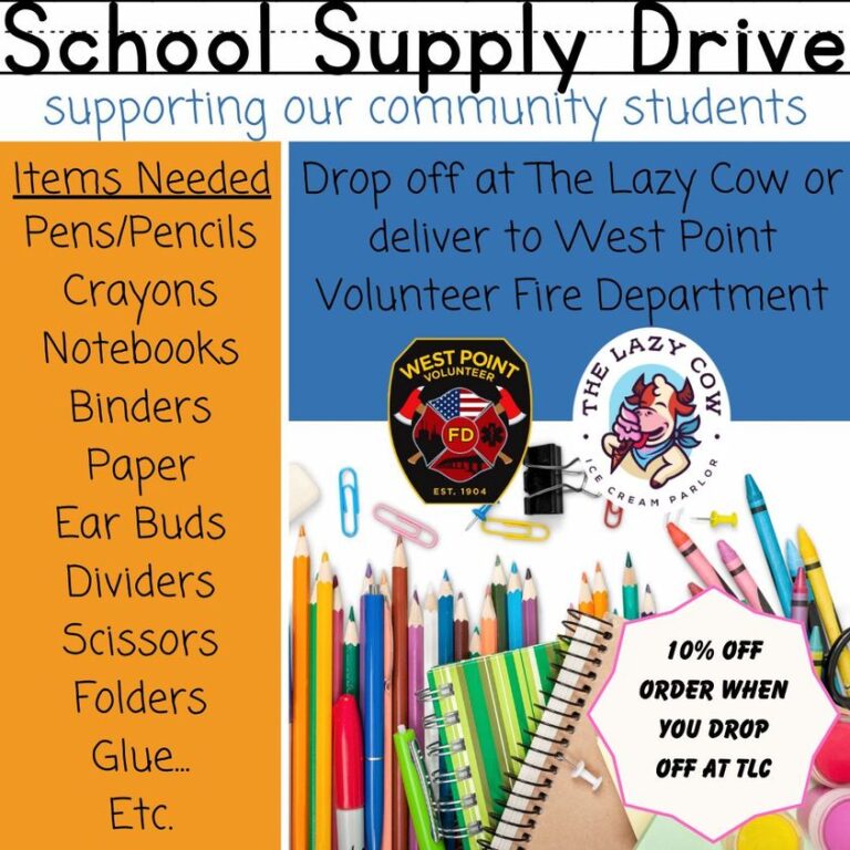 school supply drive supporting our community students